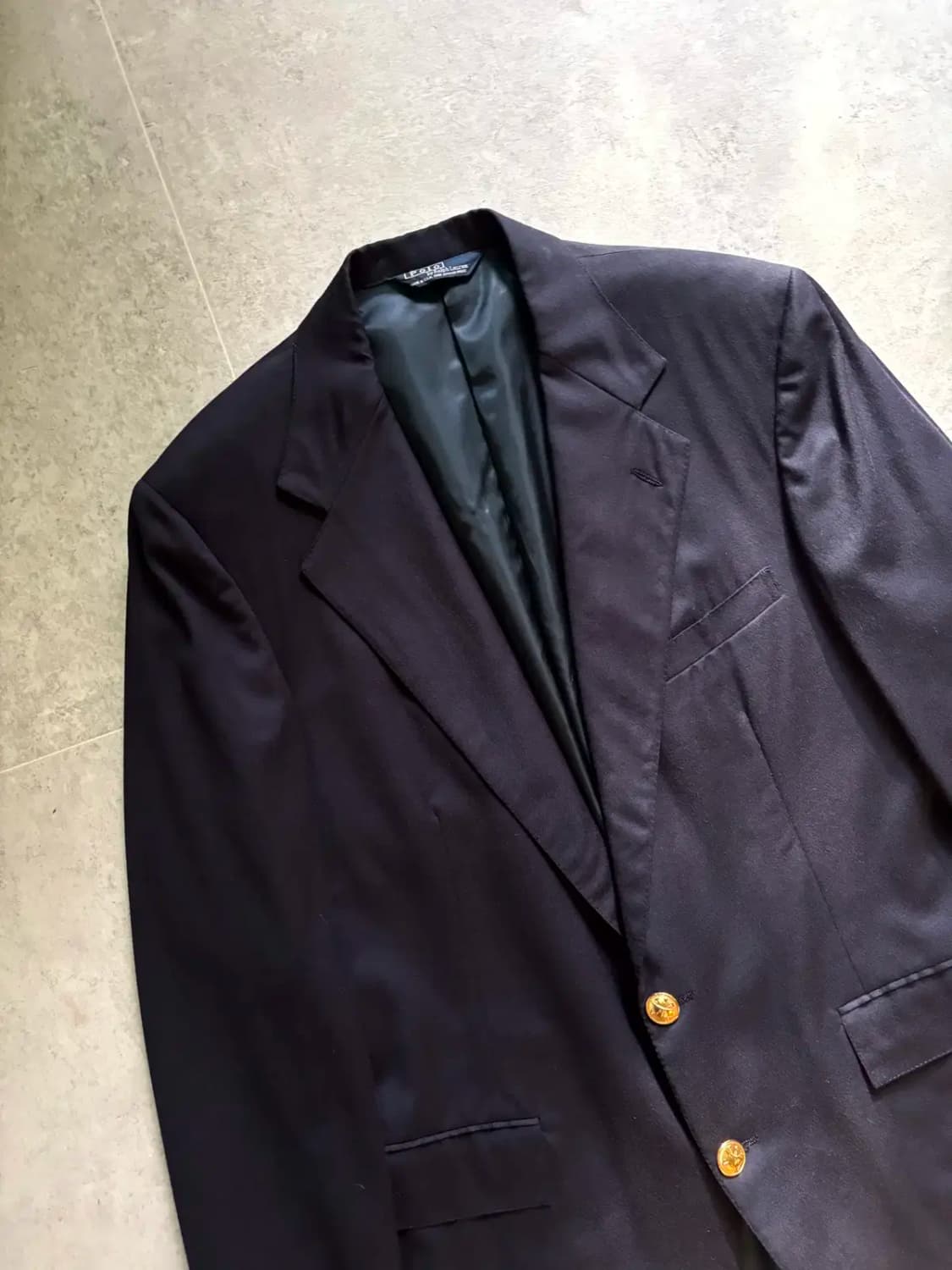 90's 폴로 랄프로렌 금장 버튼 블레이져 42R(105) 상품이미지2