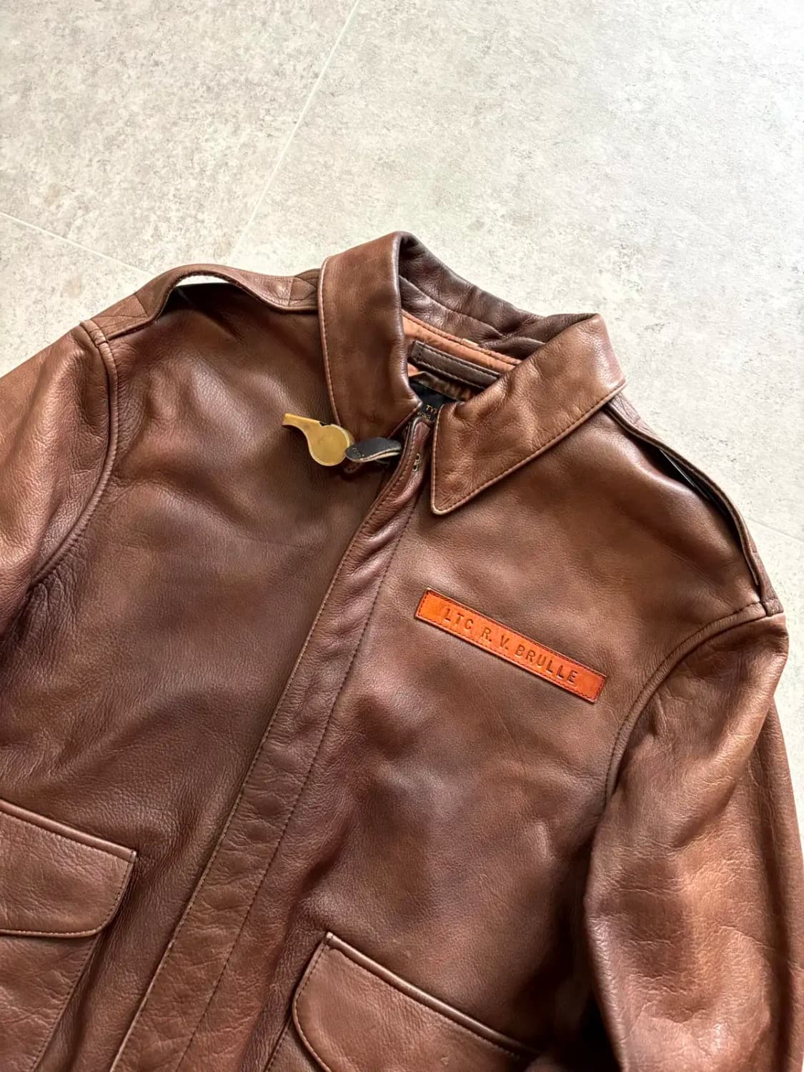 80's 아비렉스 A-2 레더 플라이트 자켓 34(95) 상품이미지2