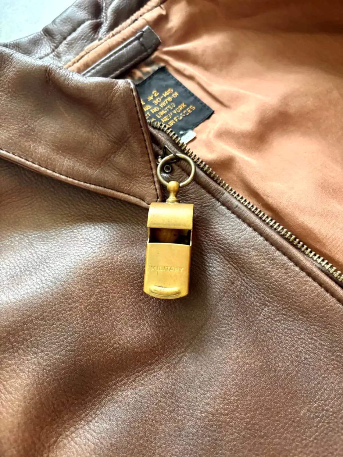 80's 아비렉스 A-2 레더 플라이트 자켓 34(95) 상품이미지9