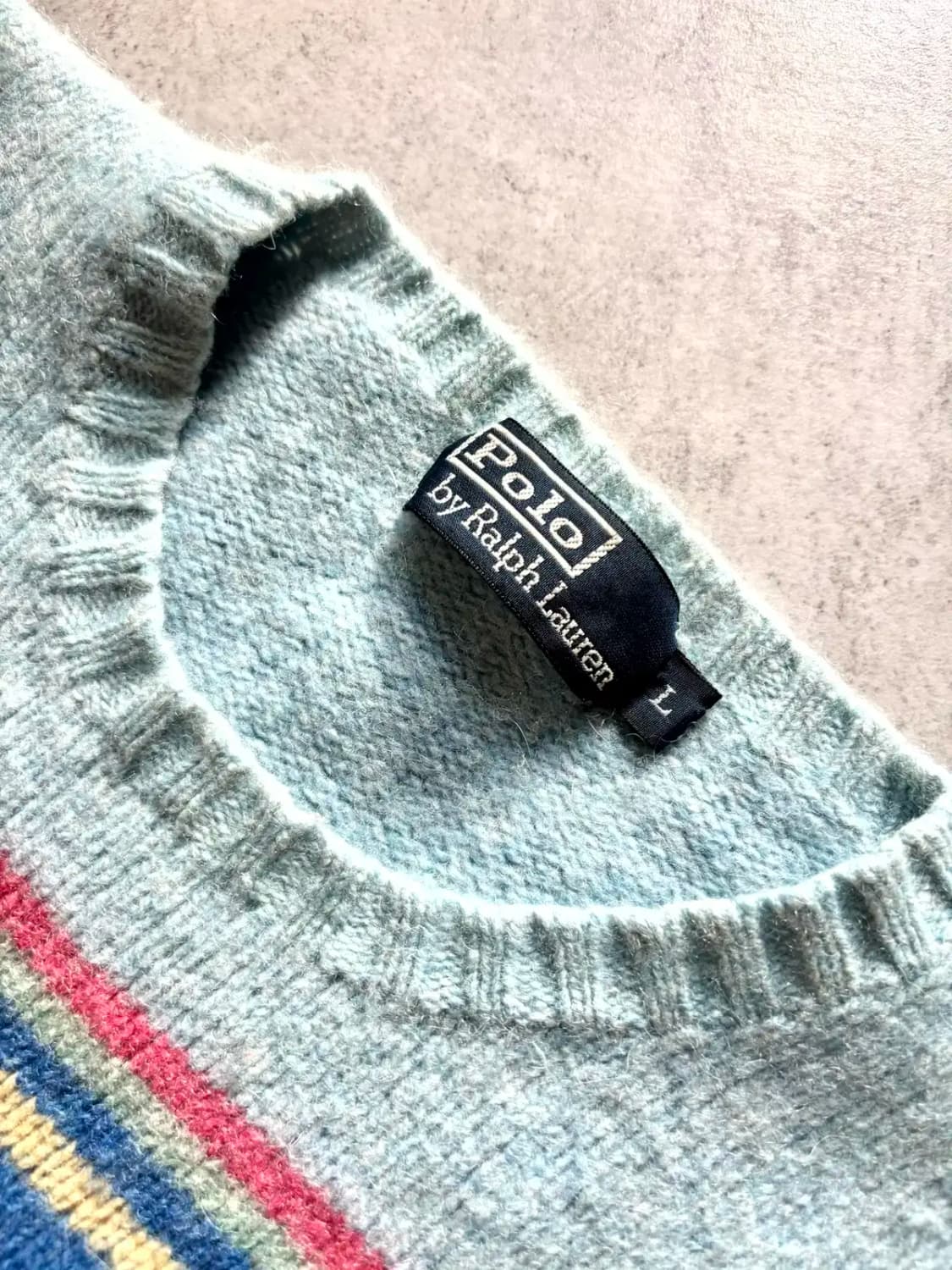 90's 폴로 랄프로렌 앙고라 스웨터 L(95) 상품이미지5