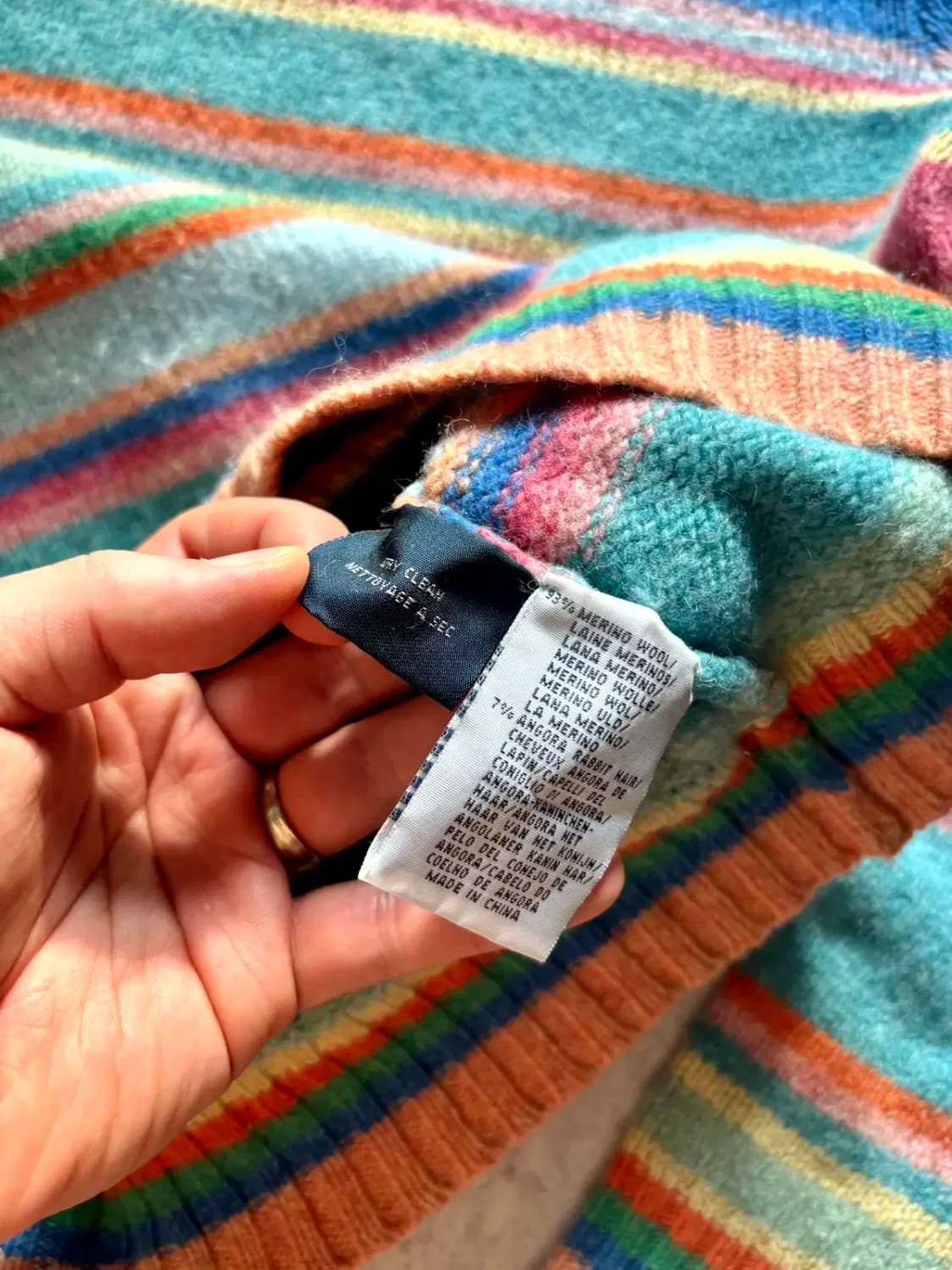 90's 폴로 랄프로렌 앙고라 스웨터 L(95) 상품이미지6