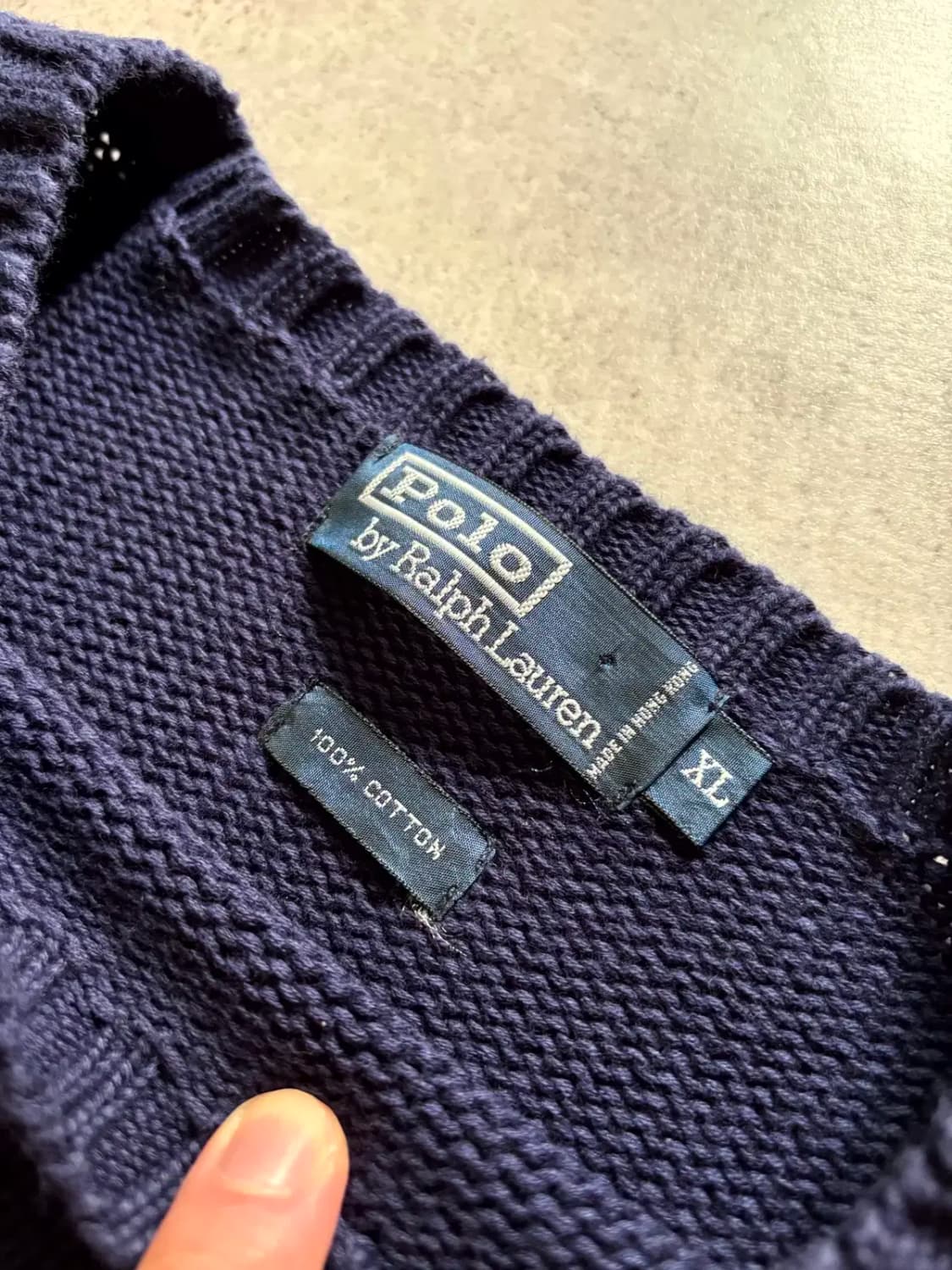 90's 폴로 랄프로렌 코트 니트 스웨터 XL(105~108) 상품이미지7