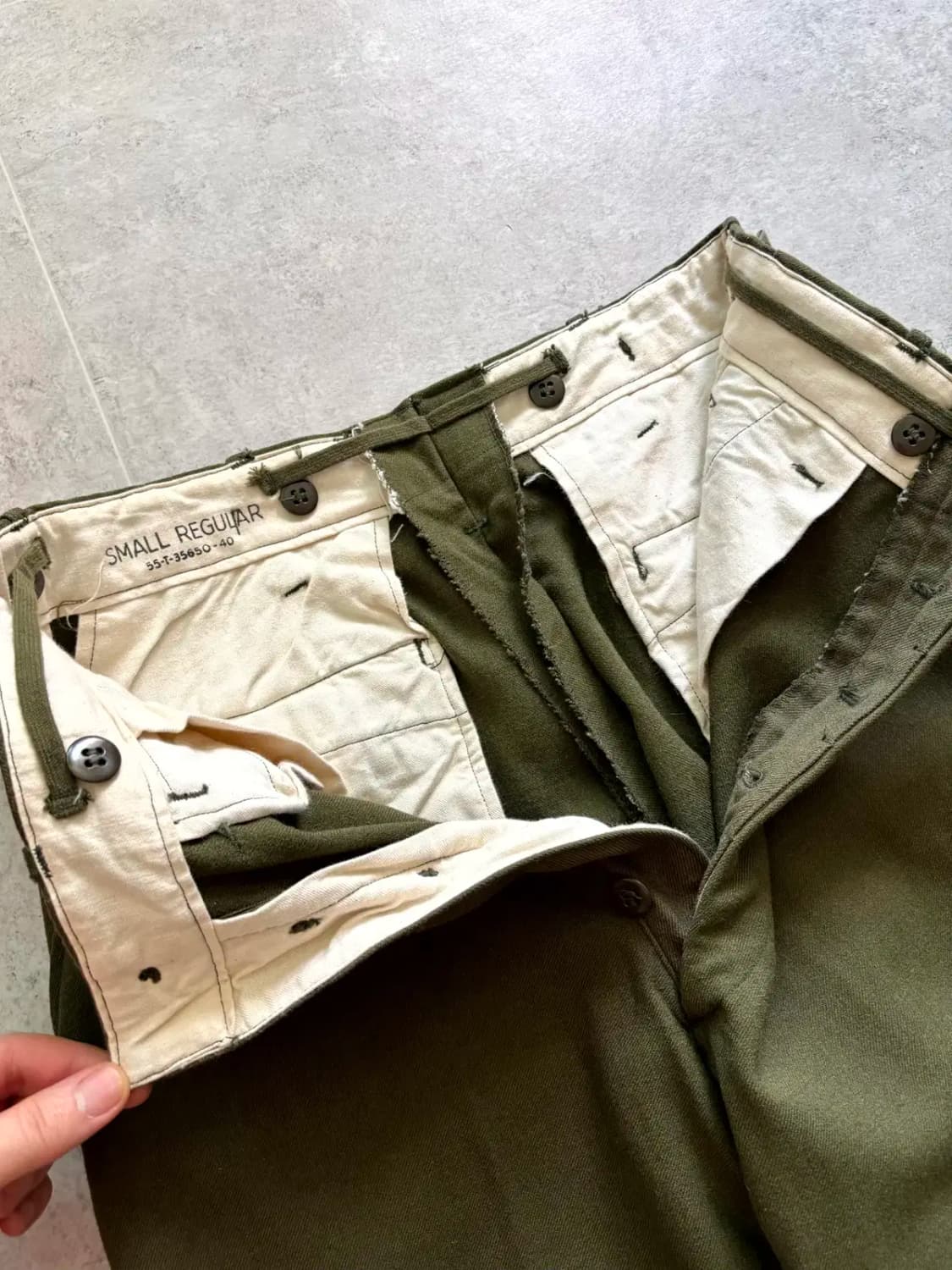 50's 미군 M-51 울 필드 트라우저 S-R(28~30) 상품이미지5