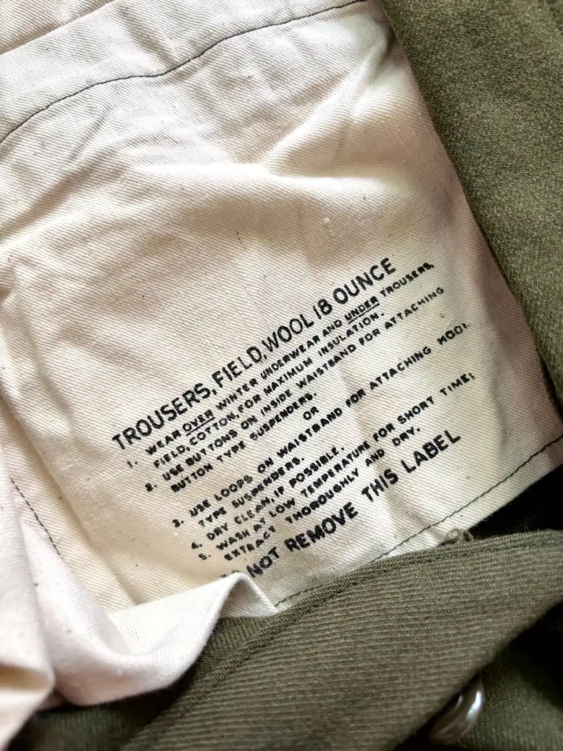 50's 미군 M-51 울 필드 트라우저 S-R(28~30) 상품이미지7