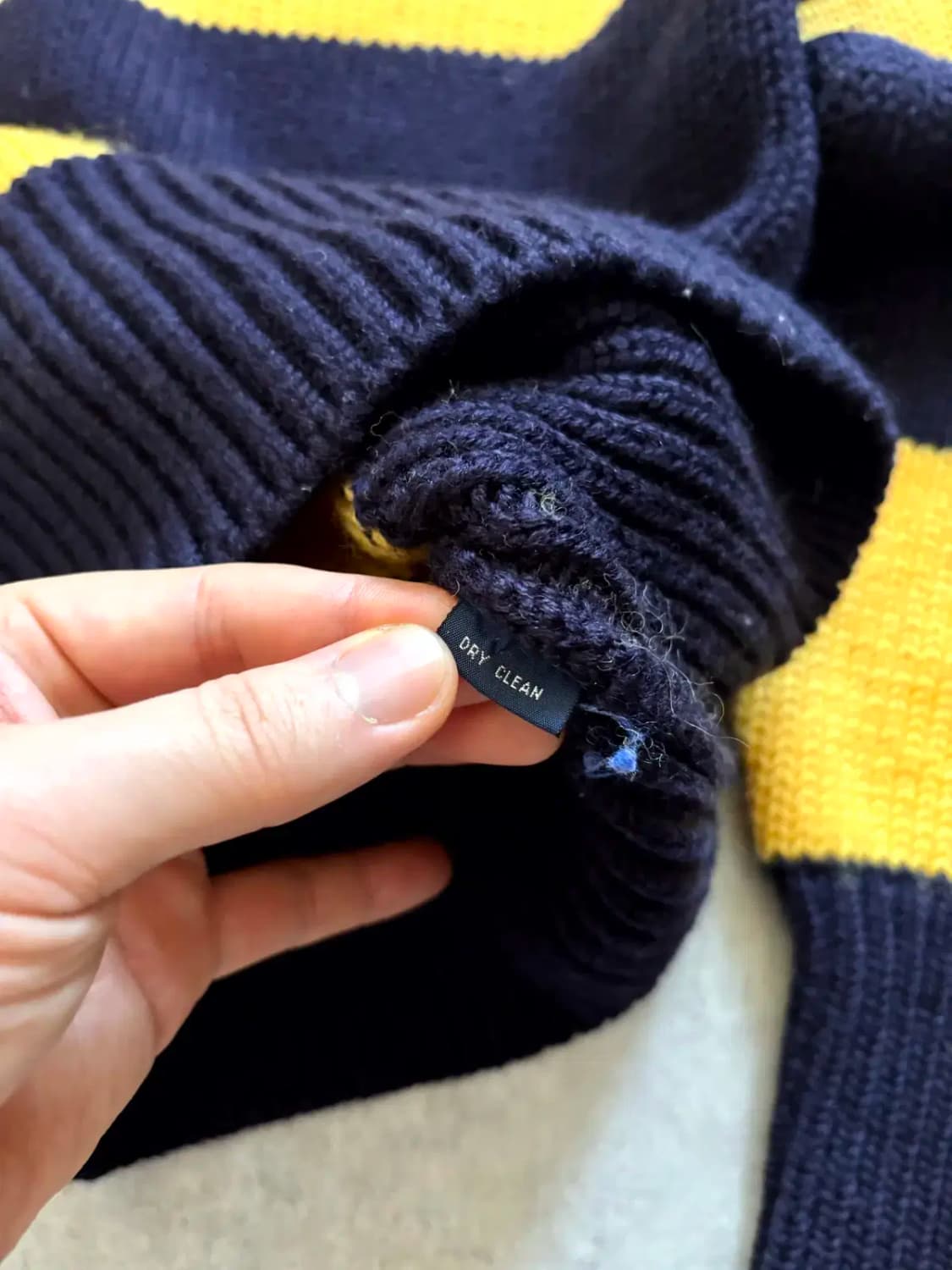 90's 폴로 랄프로렌 스트라이프 헤비 울 스웨터 M(95~100) 상품이미지6