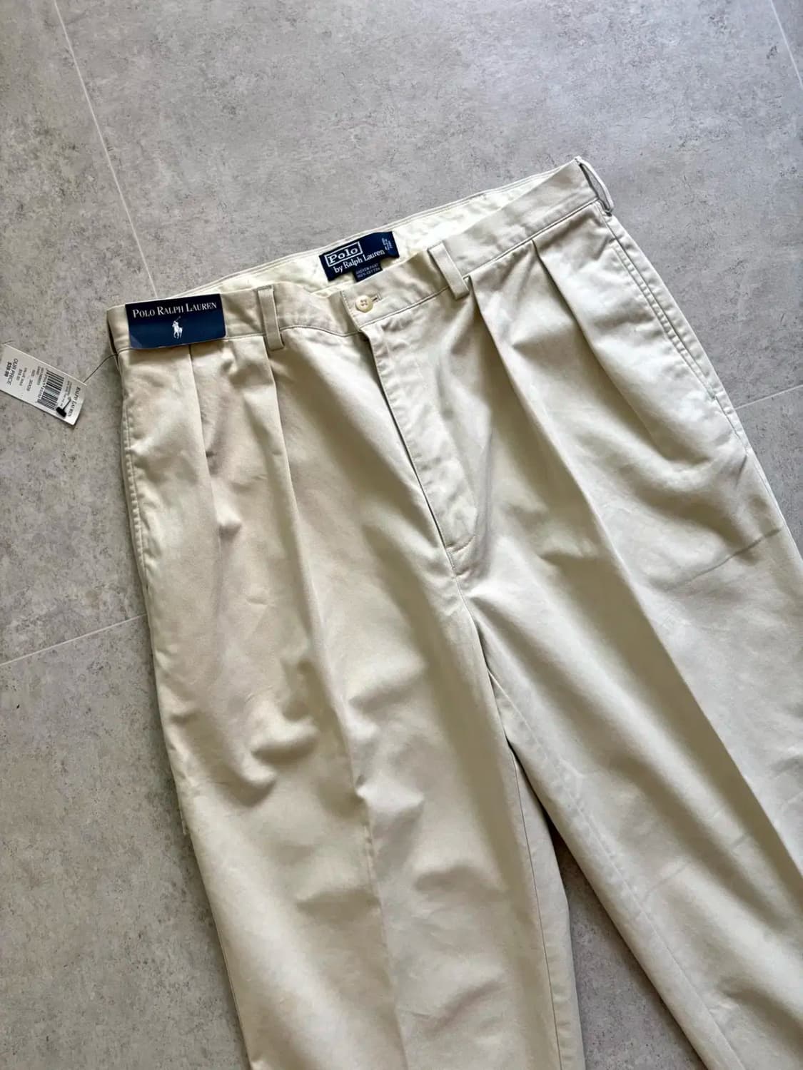 90's 폴로 랄프로렌 Andrew 치노 팬츠 34~35" 데드스탁 상품이미지3