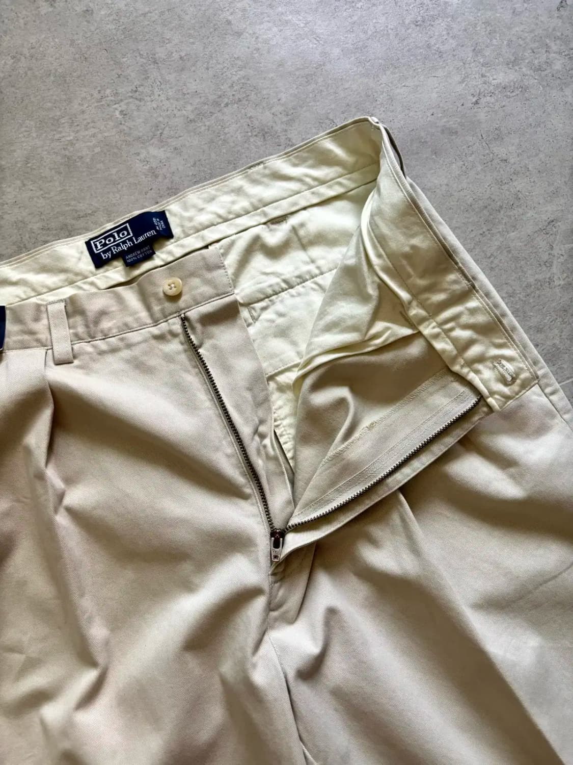 90's 폴로 랄프로렌 Andrew 치노 팬츠 34~35" 데드스탁 상품이미지4