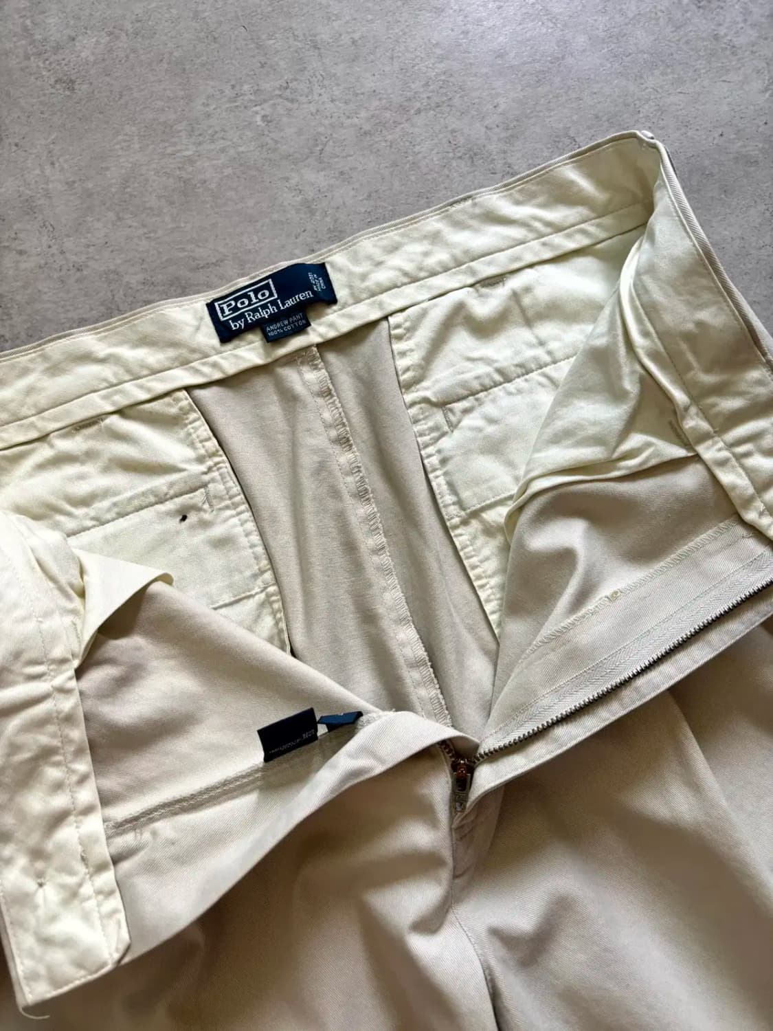 90's 폴로 랄프로렌 Andrew 치노 팬츠 34~35" 데드스탁 상품이미지6