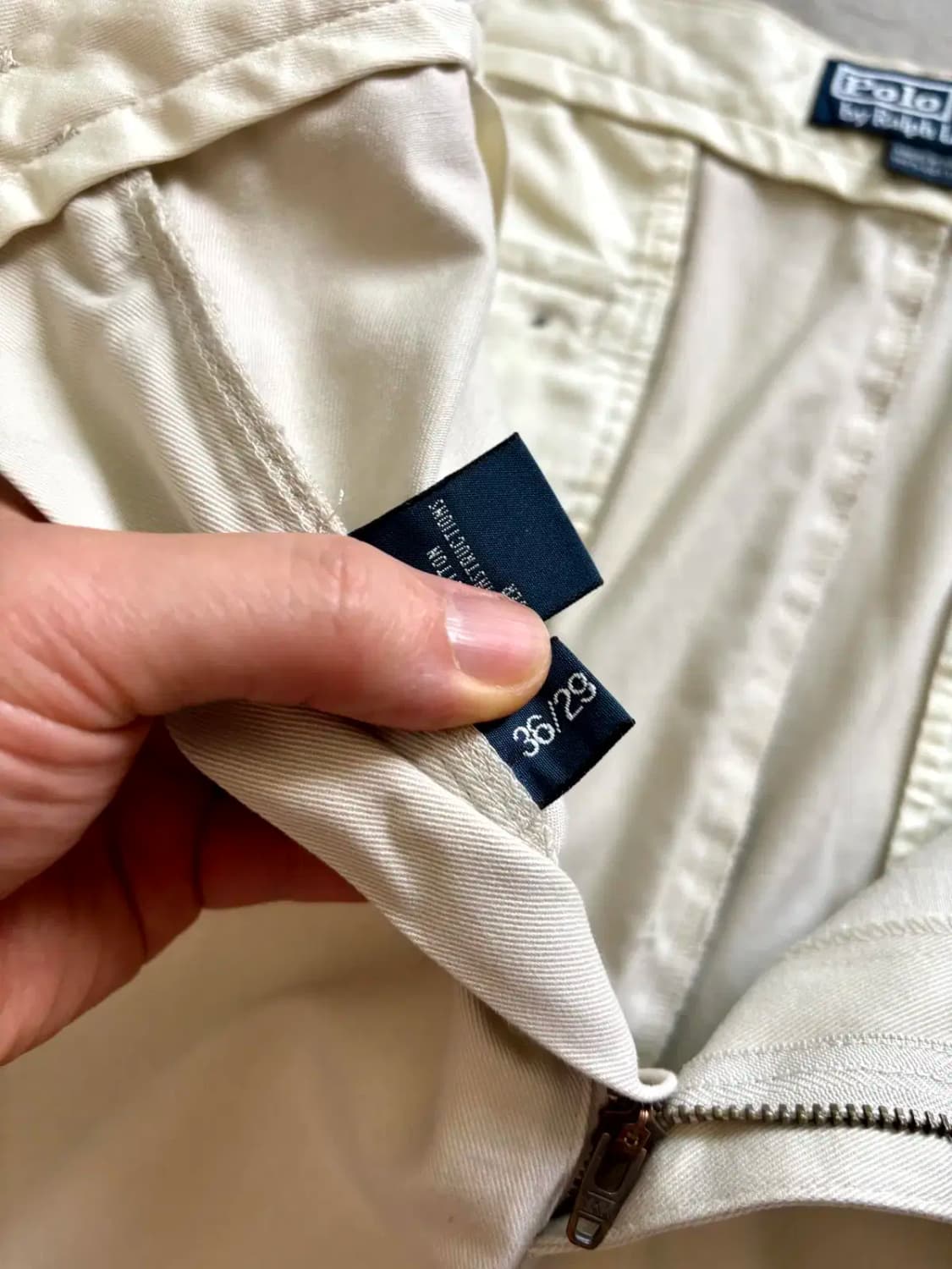 90's 폴로 랄프로렌 Andrew 치노 팬츠 34~35" 데드스탁 상품이미지7
