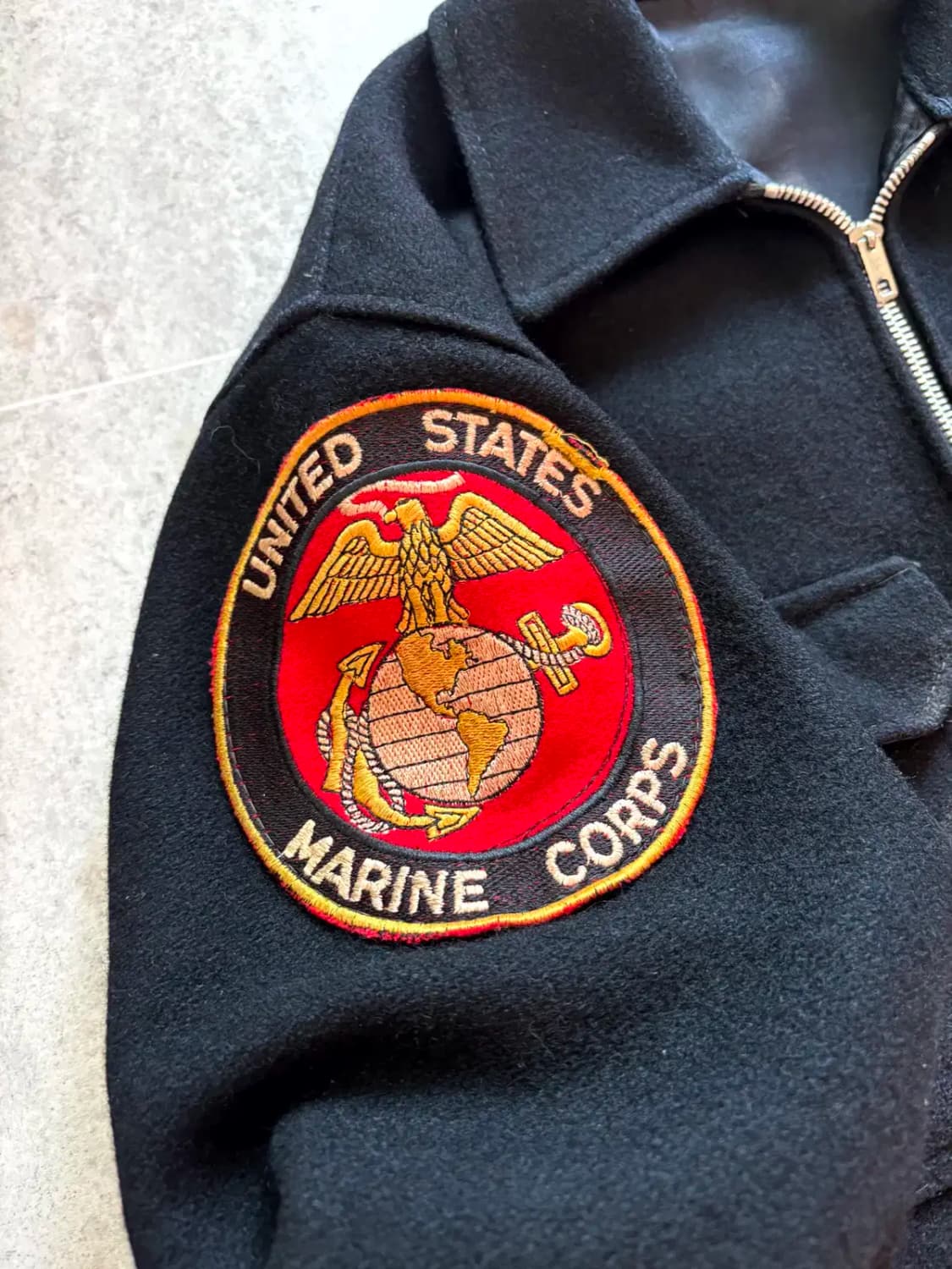 70's 미 해군 USS 수베니어 울 자켓 100 상품이미지4