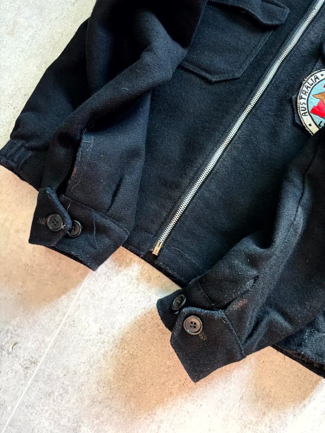 70's 미 해군 USS 수베니어 울 자켓 100 상품이미지6