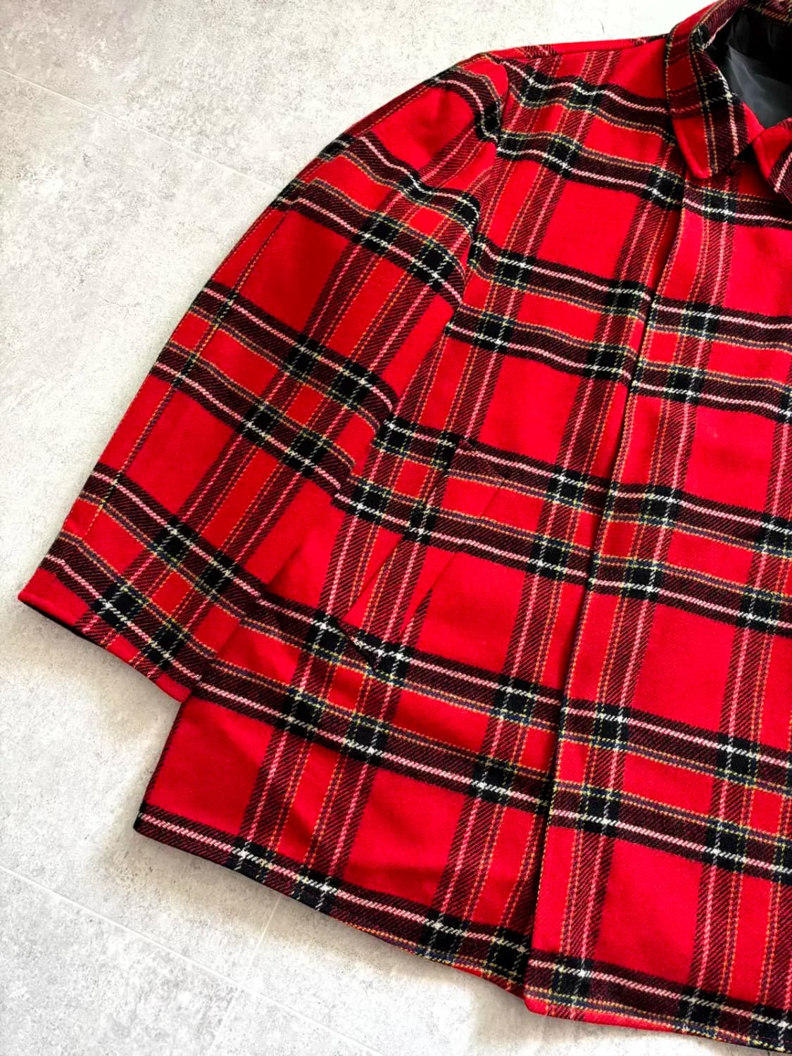 60~70's 팬들턴 리버시블 체크 울 자켓 100~105 상품이미지3