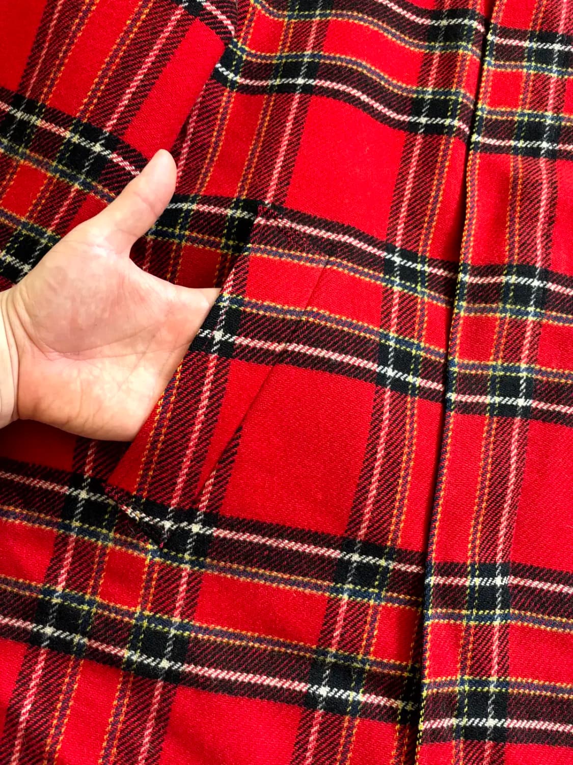 60~70's 팬들턴 리버시블 체크 울 자켓 100~105 상품이미지5