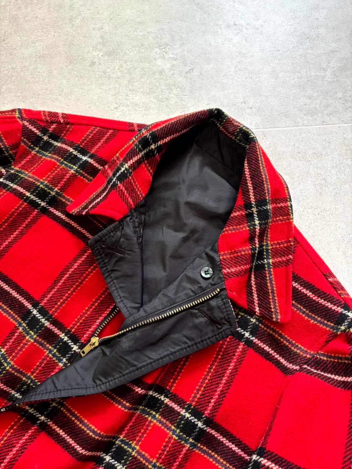 60~70's 팬들턴 리버시블 체크 울 자켓 100~105 상품이미지6