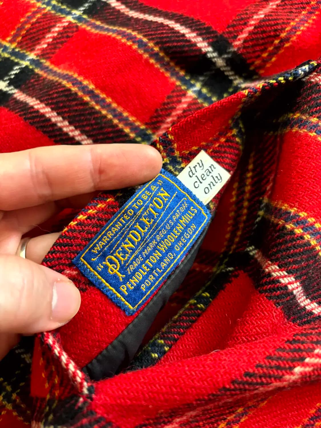 60~70's 팬들턴 리버시블 체크 울 자켓 100~105 상품이미지8