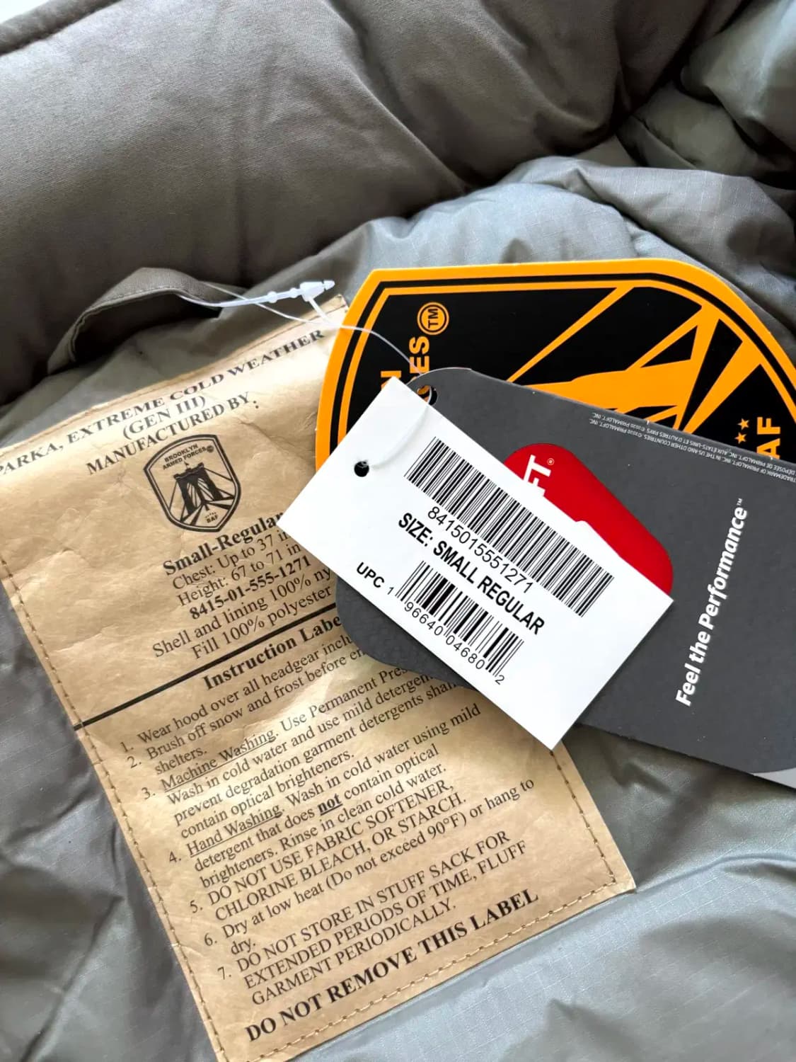 미군 GEN lll Level 7 ECWCS 프리마 로프트 자켓 S-R 상품이미지7