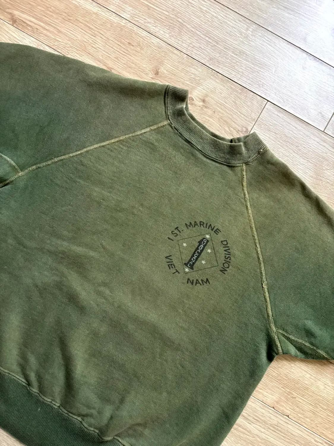 Rare 60's 베트남 전 1st Marine 스웻셔츠 상품이미지2