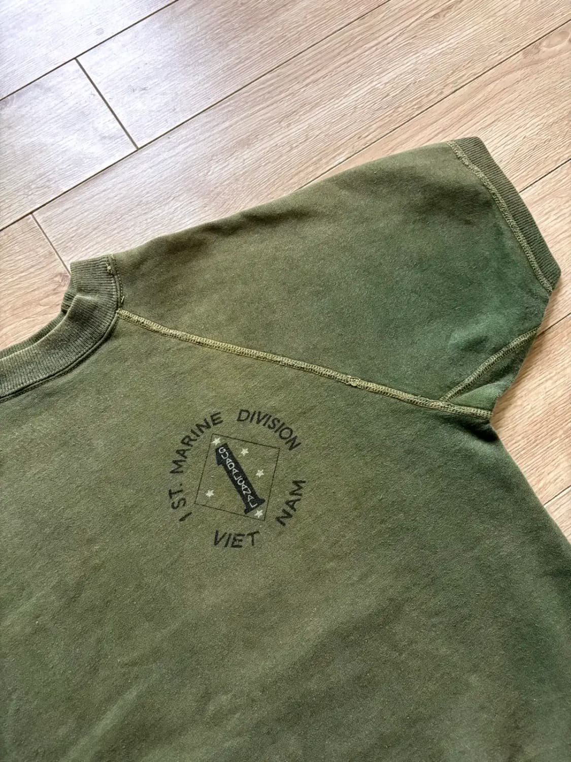 Rare 60's 베트남 전 1st Marine 스웻셔츠 상품이미지3