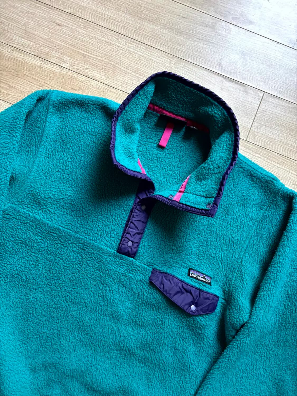 90's 파타고니아 신칠라 Snap-T 플리스 풀오버 S(95~100) 상품이미지2