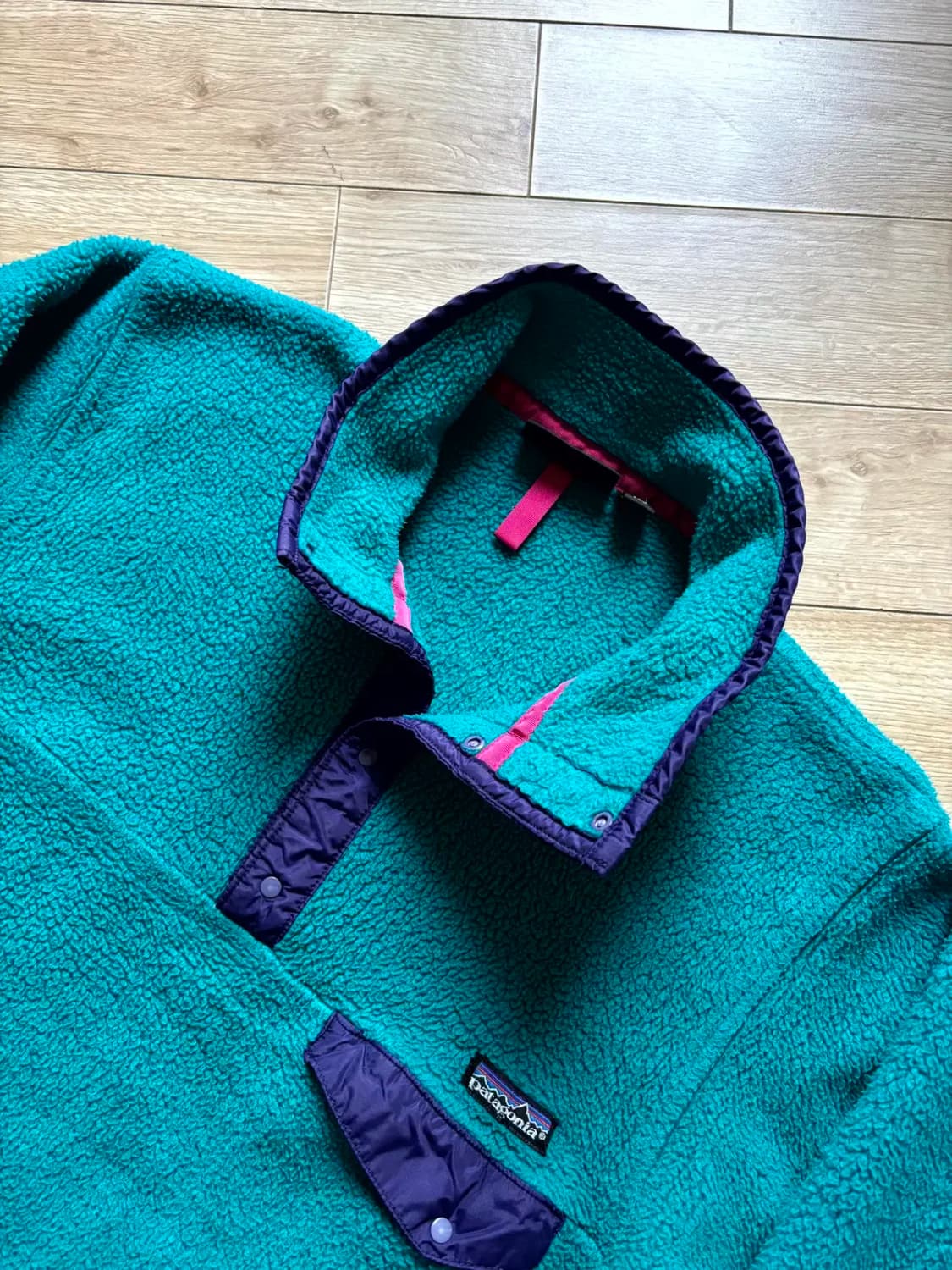 90's 파타고니아 신칠라 Snap-T 플리스 풀오버 S(95~100) 상품이미지6