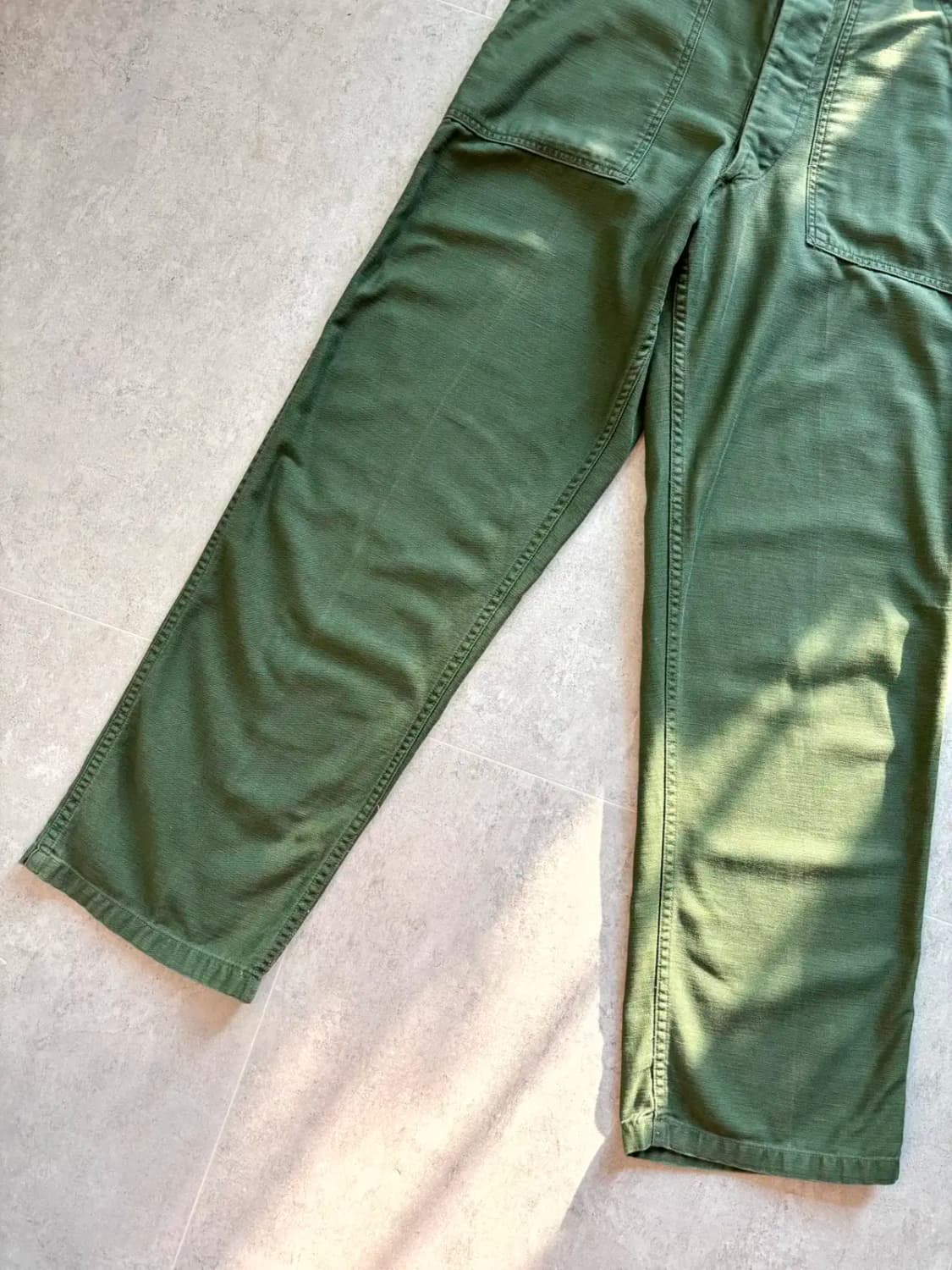 60's 미군 OG 107 퍼티그 팬츠 27~28" 전기형 상품이미지2
