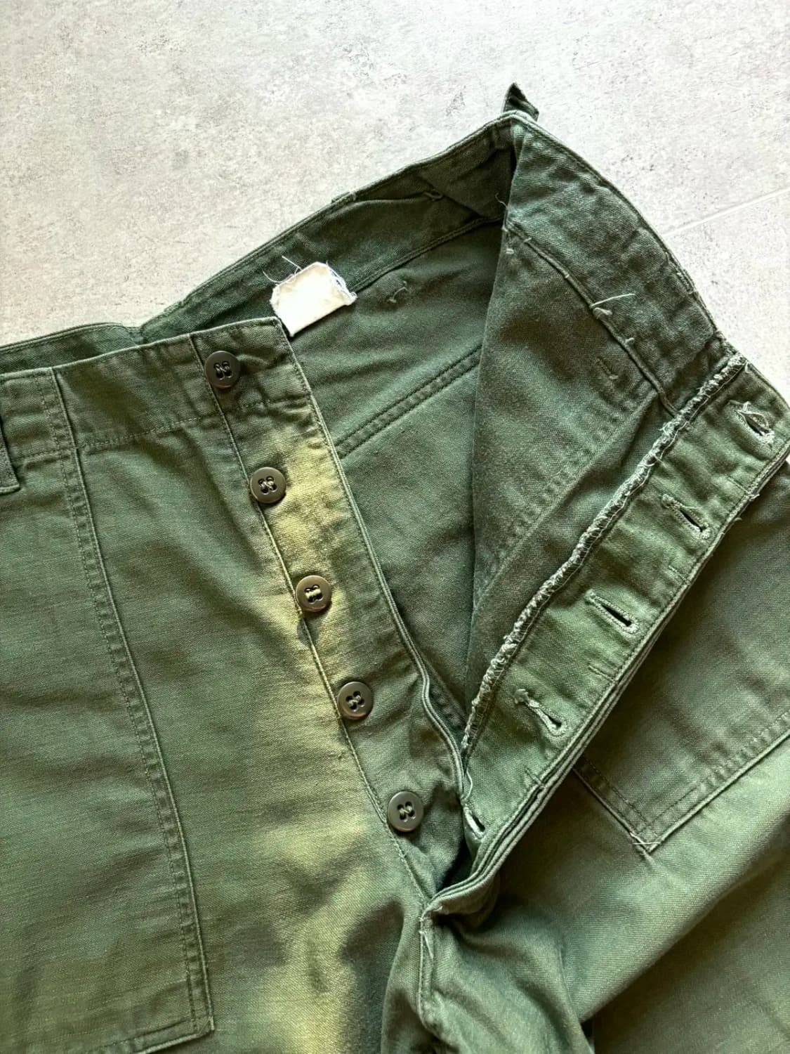 60's 미군 OG 107 퍼티그 팬츠 M(30~32) 전기형 상품이미지4