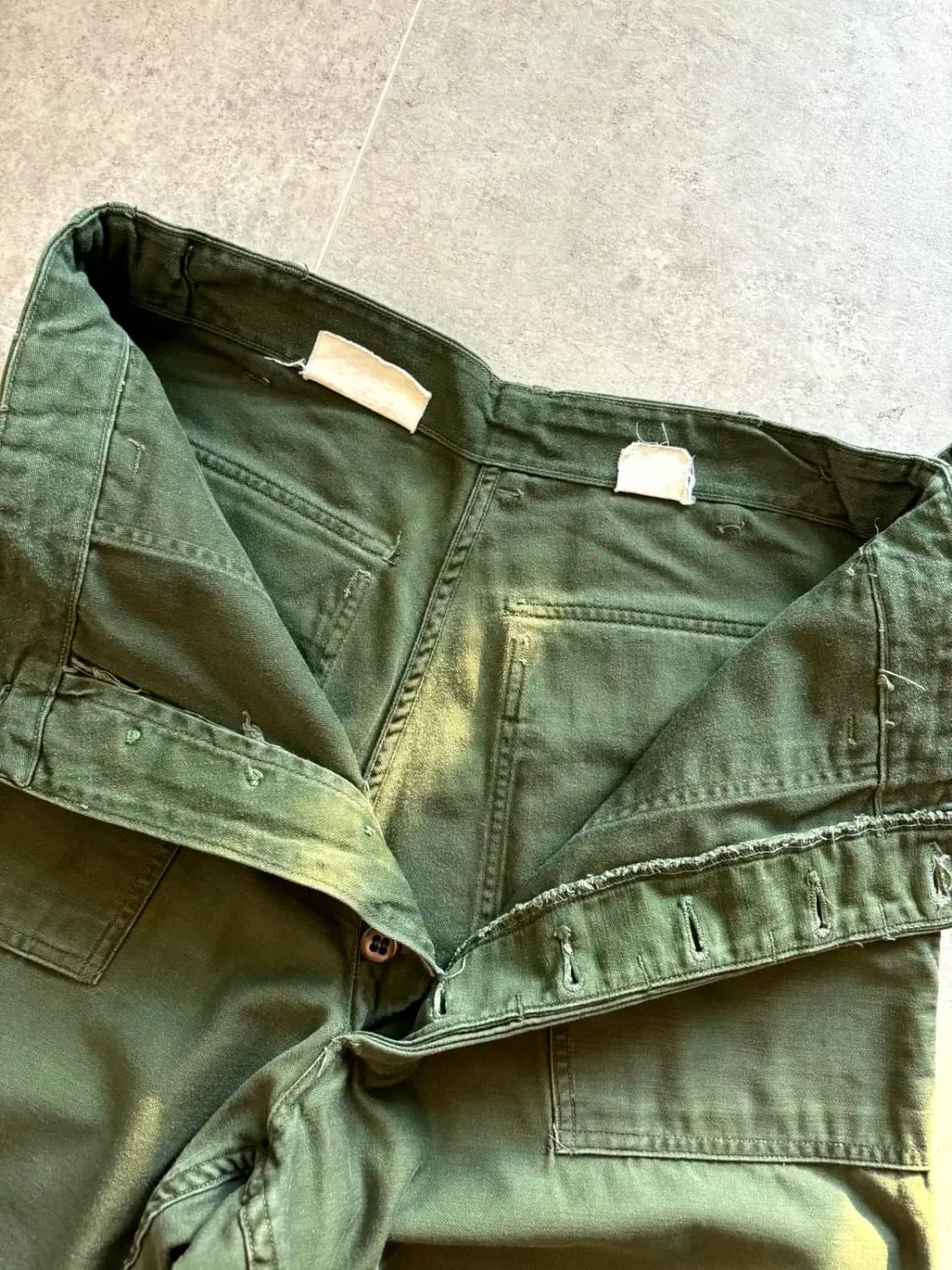 60's 미군 OG 107 퍼티그 팬츠 M(30~32) 전기형 상품이미지5