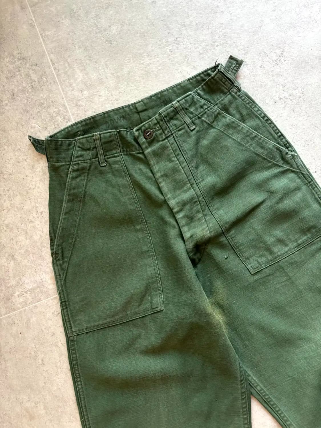 50's 미군 OG 107 퍼티그 팬츠 28~29" 초기형 상품이미지3