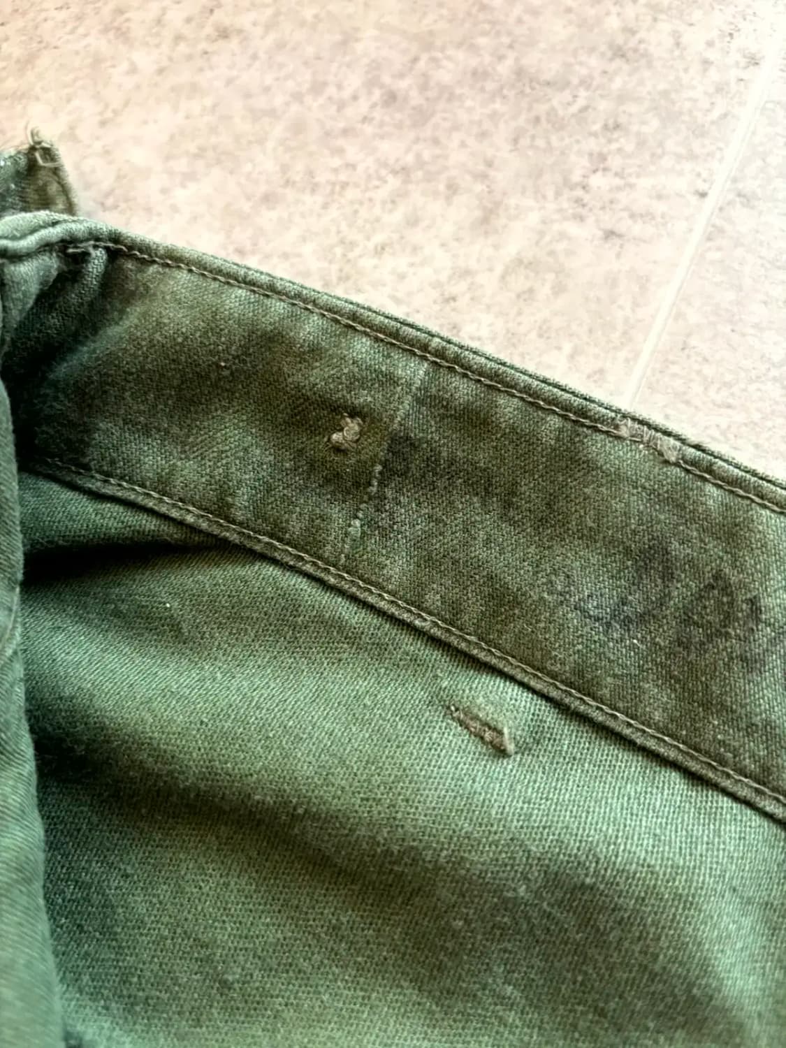 50's 미군 OG 107 퍼티그 팬츠 28~29" 초기형 상품이미지7