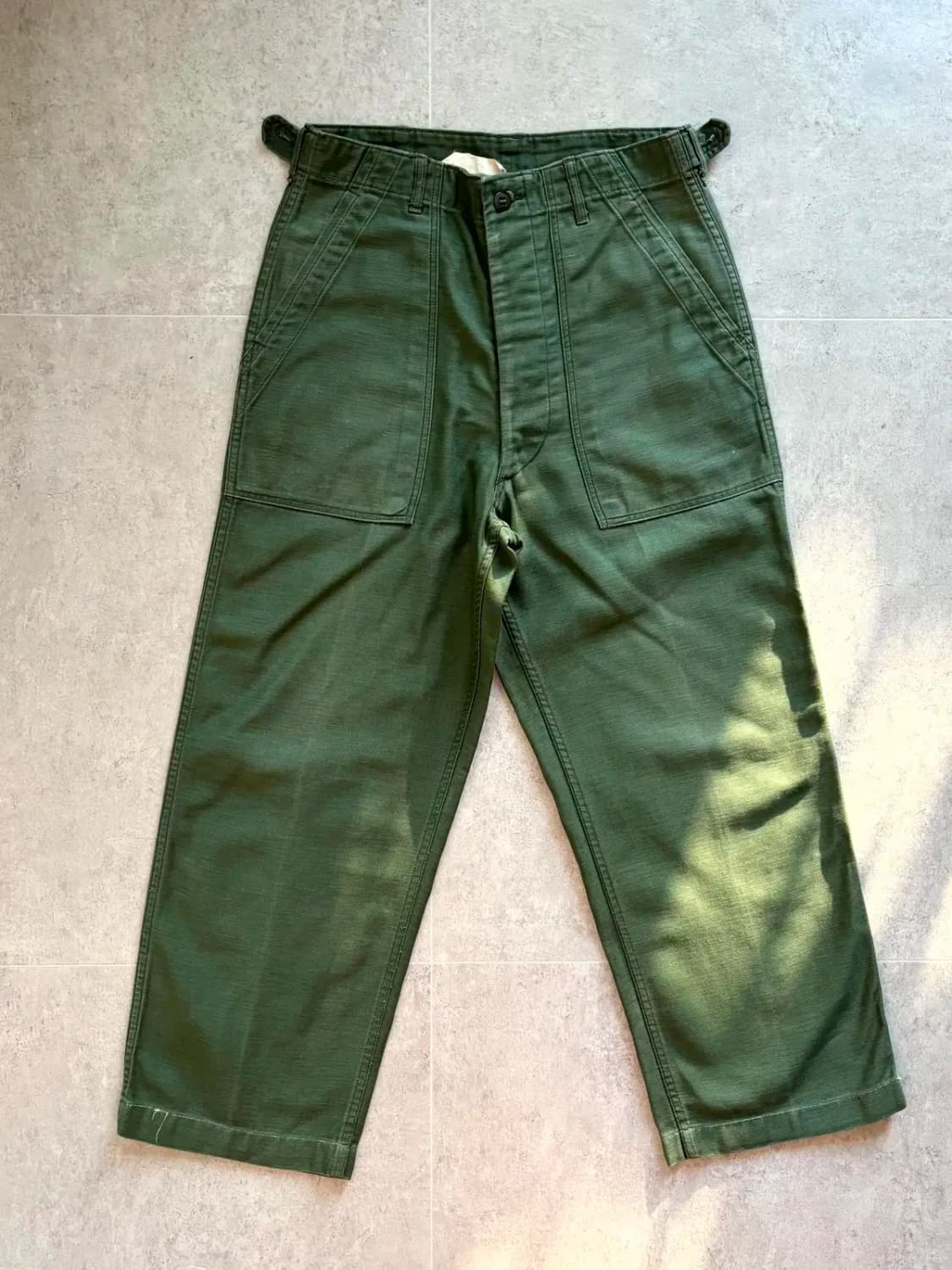60's 미군 OG 107 퍼티그 팬츠 29~30" 전기형 상품이미지1