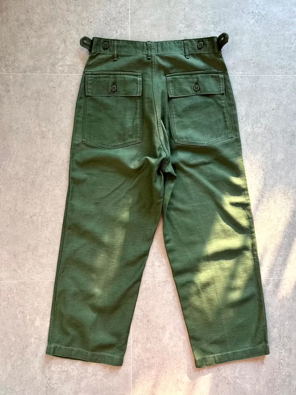 60's 미군 OG 107 퍼티그 팬츠 29~30" 전기형 상품이미지8