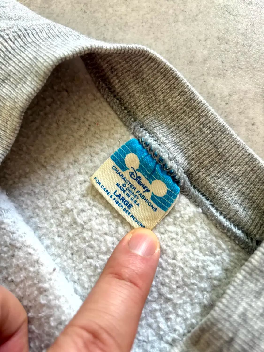 80's 월트 디즈니 오리지널 미키 마우스 스웻셔츠 L(100) 상품이미지6