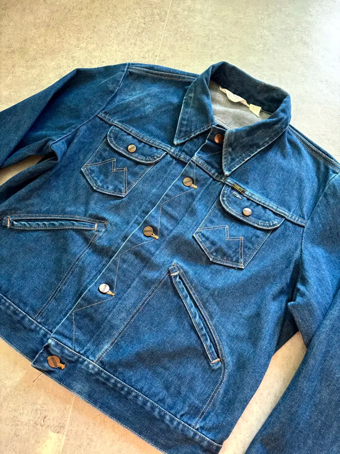 70's 랭글러 124MJ 데님 자켓 46(105) 상품이미지5
