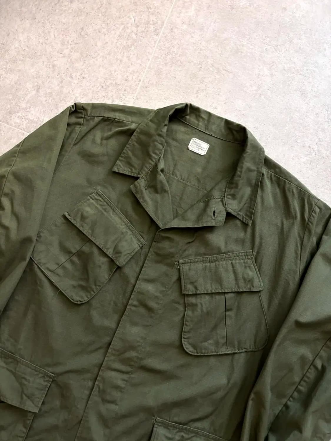 70's 미군 오리지널 정글 퍼티그 자켓 L-S(~105) 데드스탁 상품이미지2