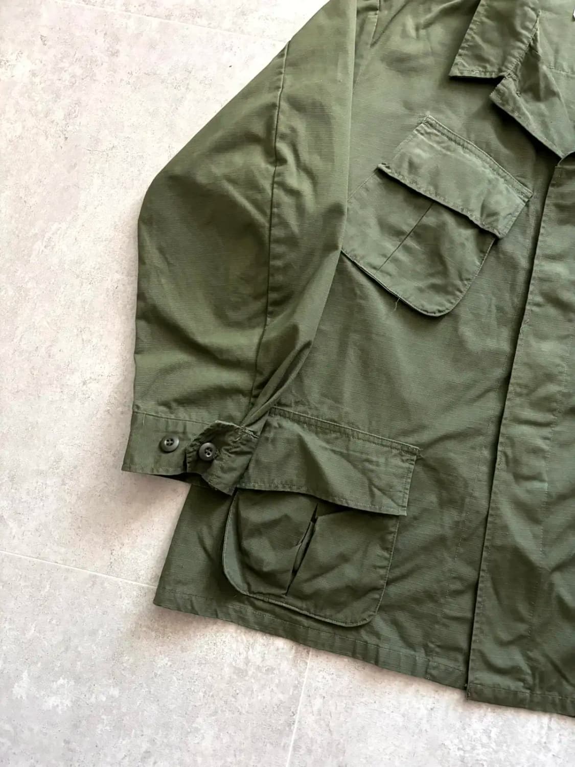 70's 미군 오리지널 정글 퍼티그 자켓 L-S(~105) 데드스탁 상품이미지3