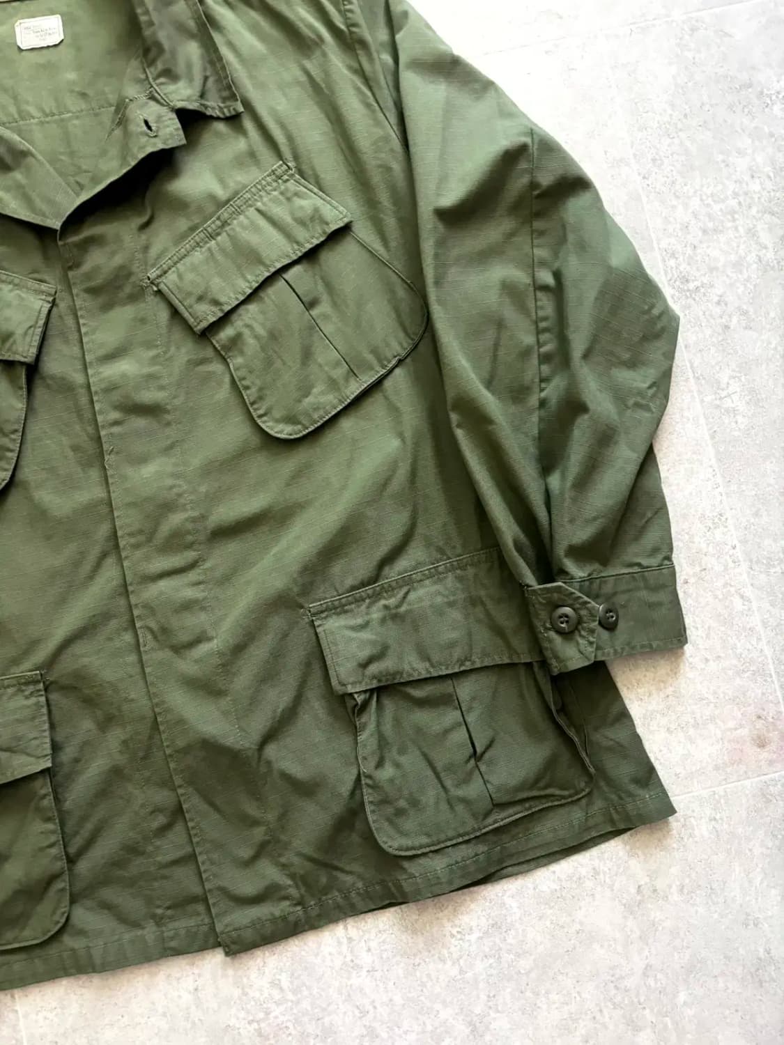 70's 미군 오리지널 정글 퍼티그 자켓 L-S(~105) 데드스탁 상품이미지4