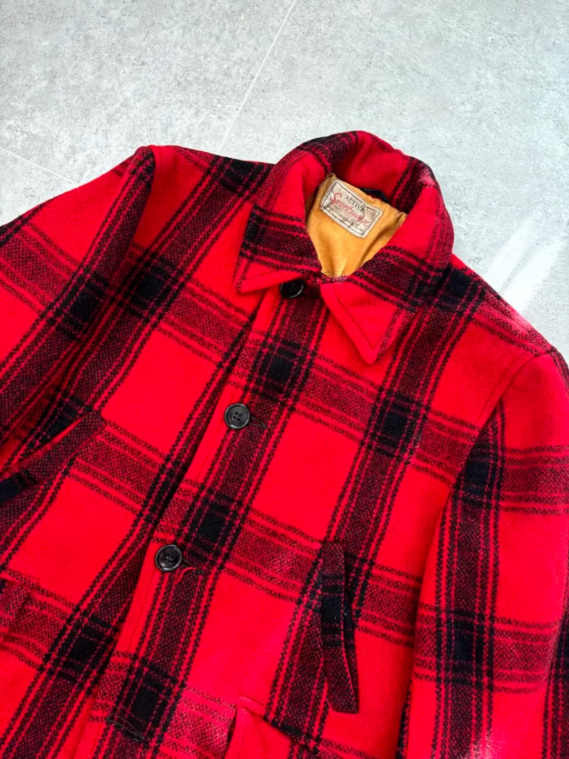 50's Sears Active Sportswear 울 헌팅 자켓 100 상품이미지2