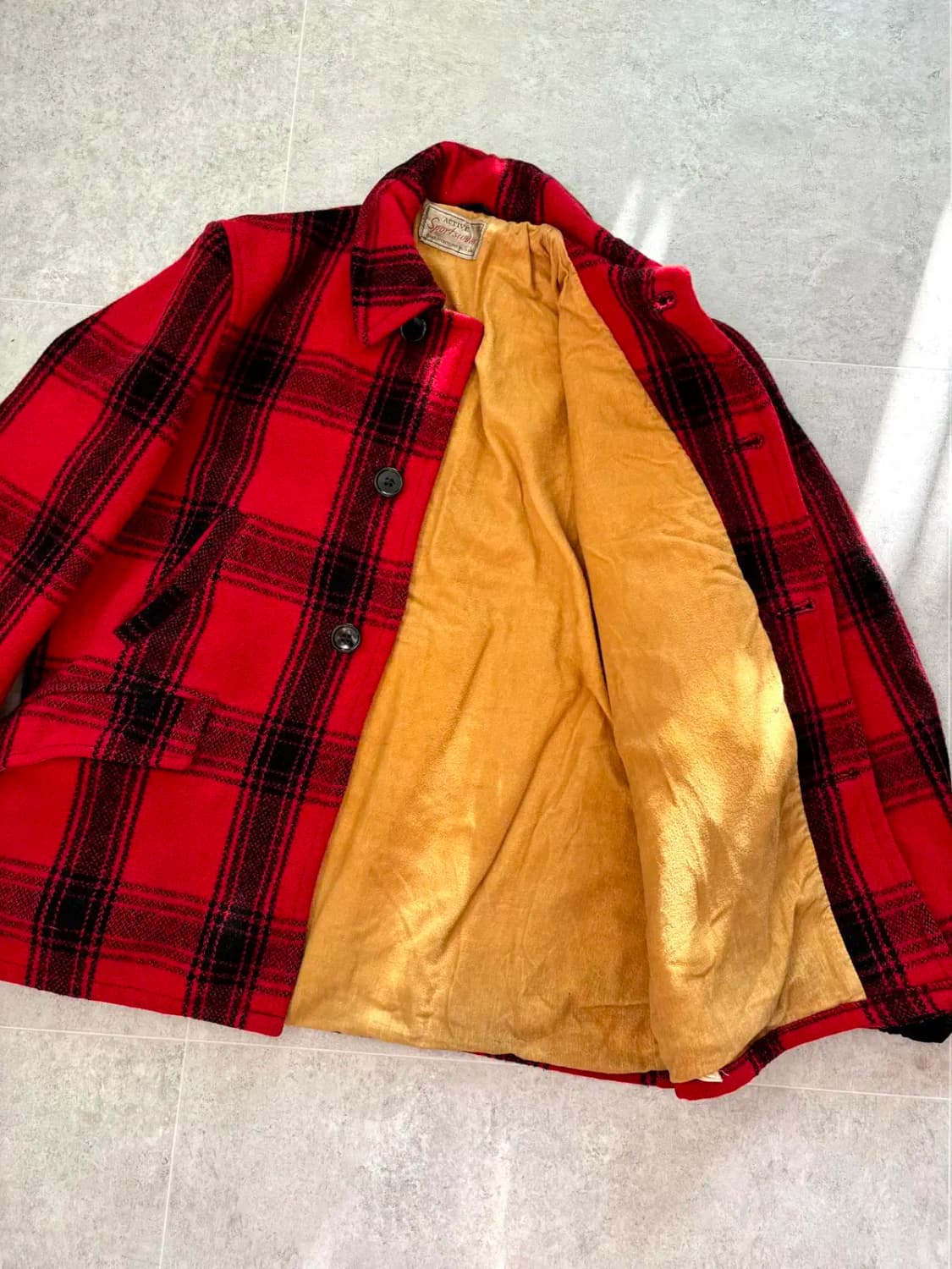 50's Sears Active Sportswear 울 헌팅 자켓 100 상품이미지6