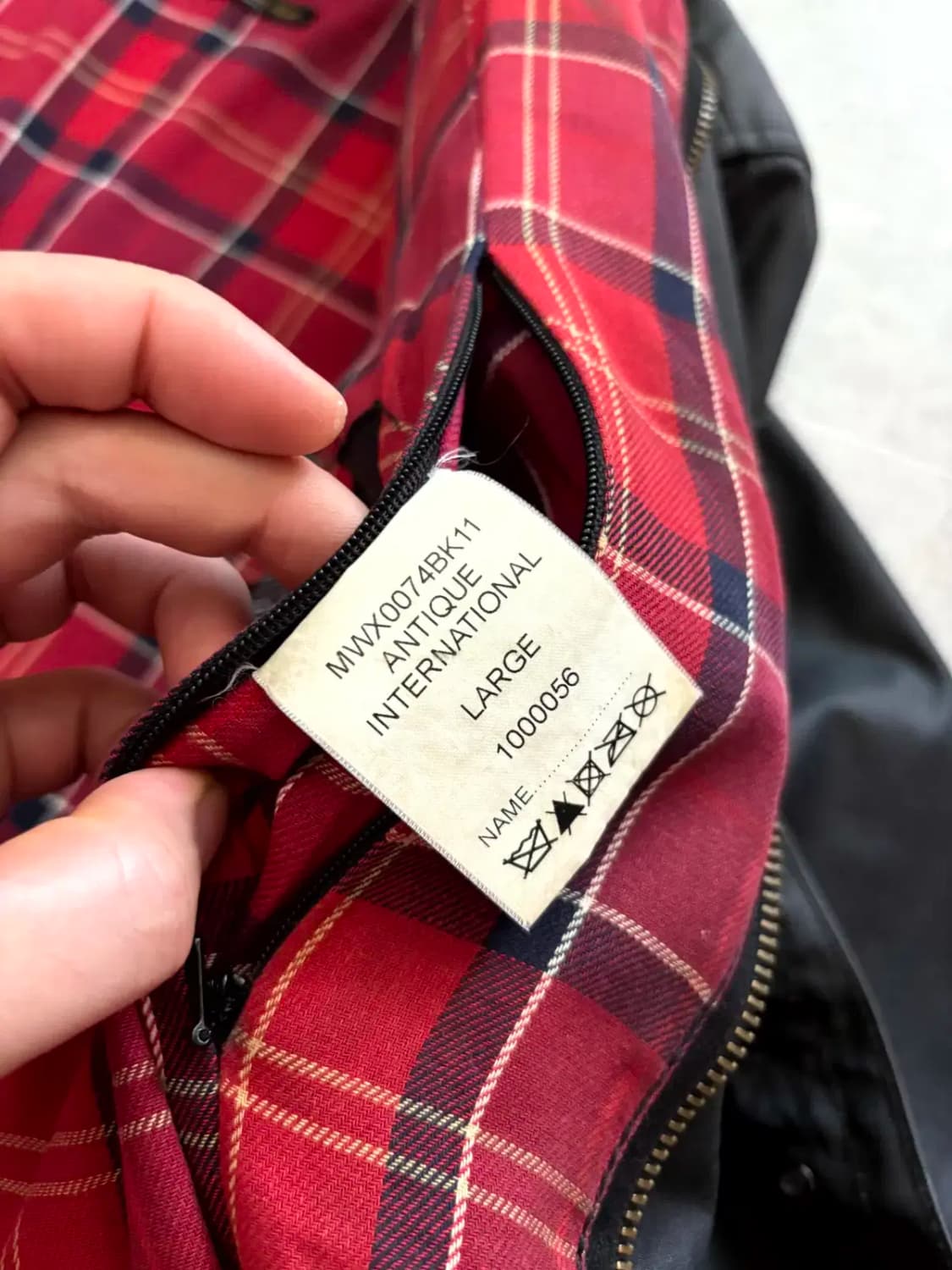 바버 인터네셔널 Antique 자켓 L(~105) 상품이미지10