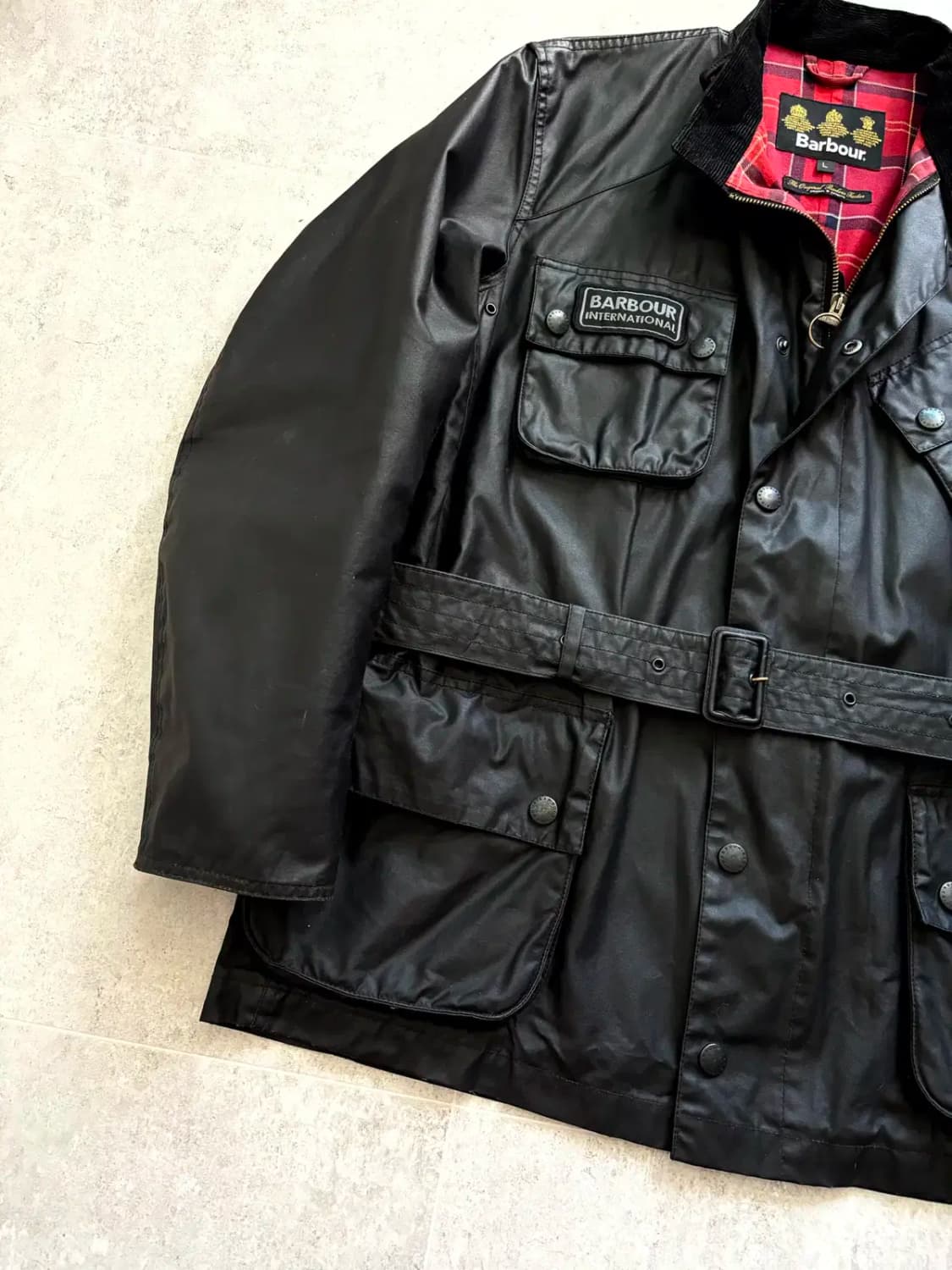 바버 인터네셔널 Antique 자켓 L(~105) 상품이미지4