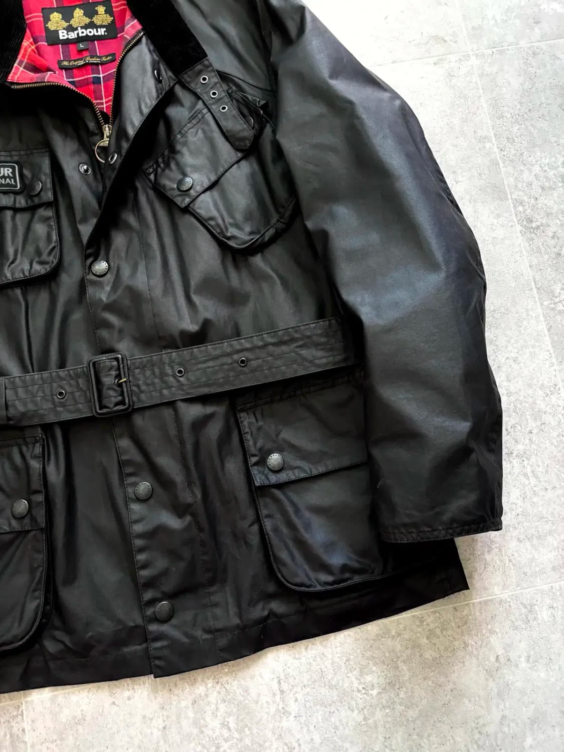 바버 인터네셔널 Antique 자켓 L(~105) 상품이미지5