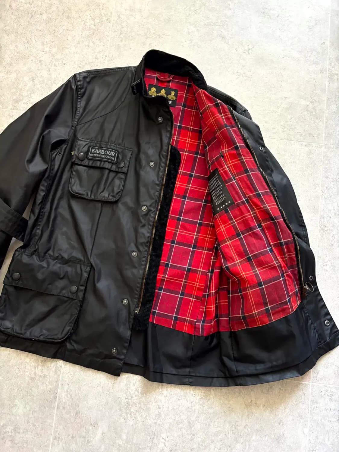 바버 인터네셔널 Antique 자켓 L(~105) 상품이미지7