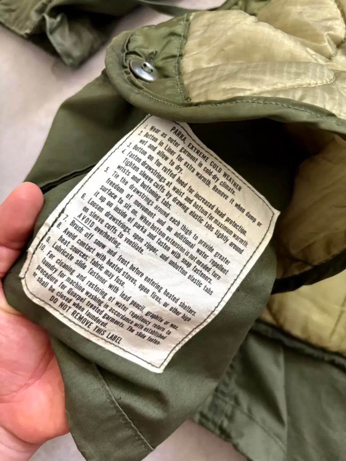70's 미군 M-65 피쉬테일 파카 M-R 풀세 상품이미지6