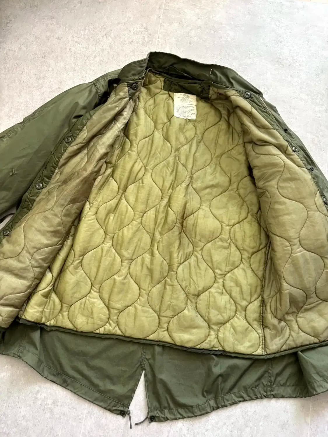 70's 미군 M-65 피쉬테일 파카 M-R 풀세 상품이미지7