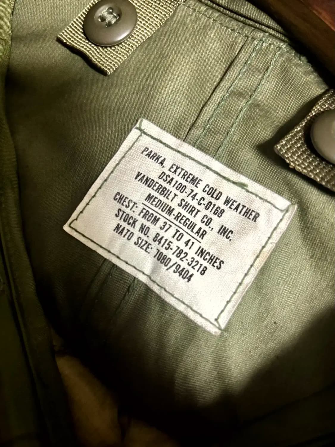 70's 미군 M-65 피쉬테일 파카 M-R 풀세 상품이미지9