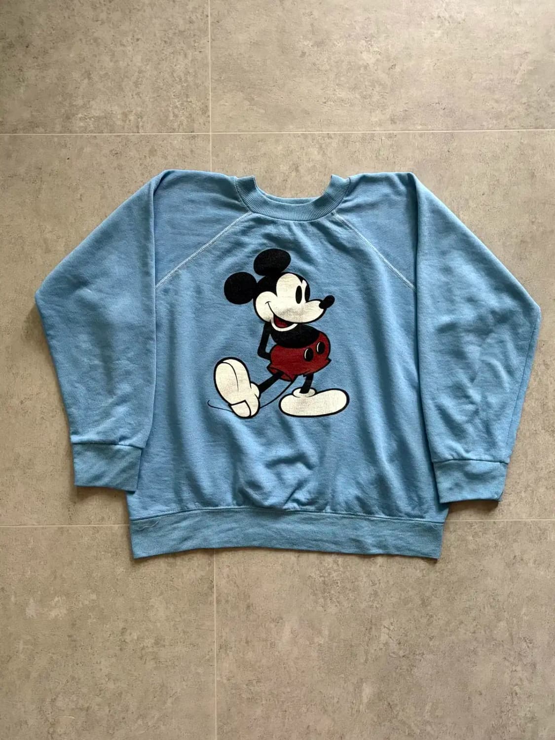 80's 월트 디즈니 오리지널 미키 마우스 스웻셔츠 L 상품이미지1