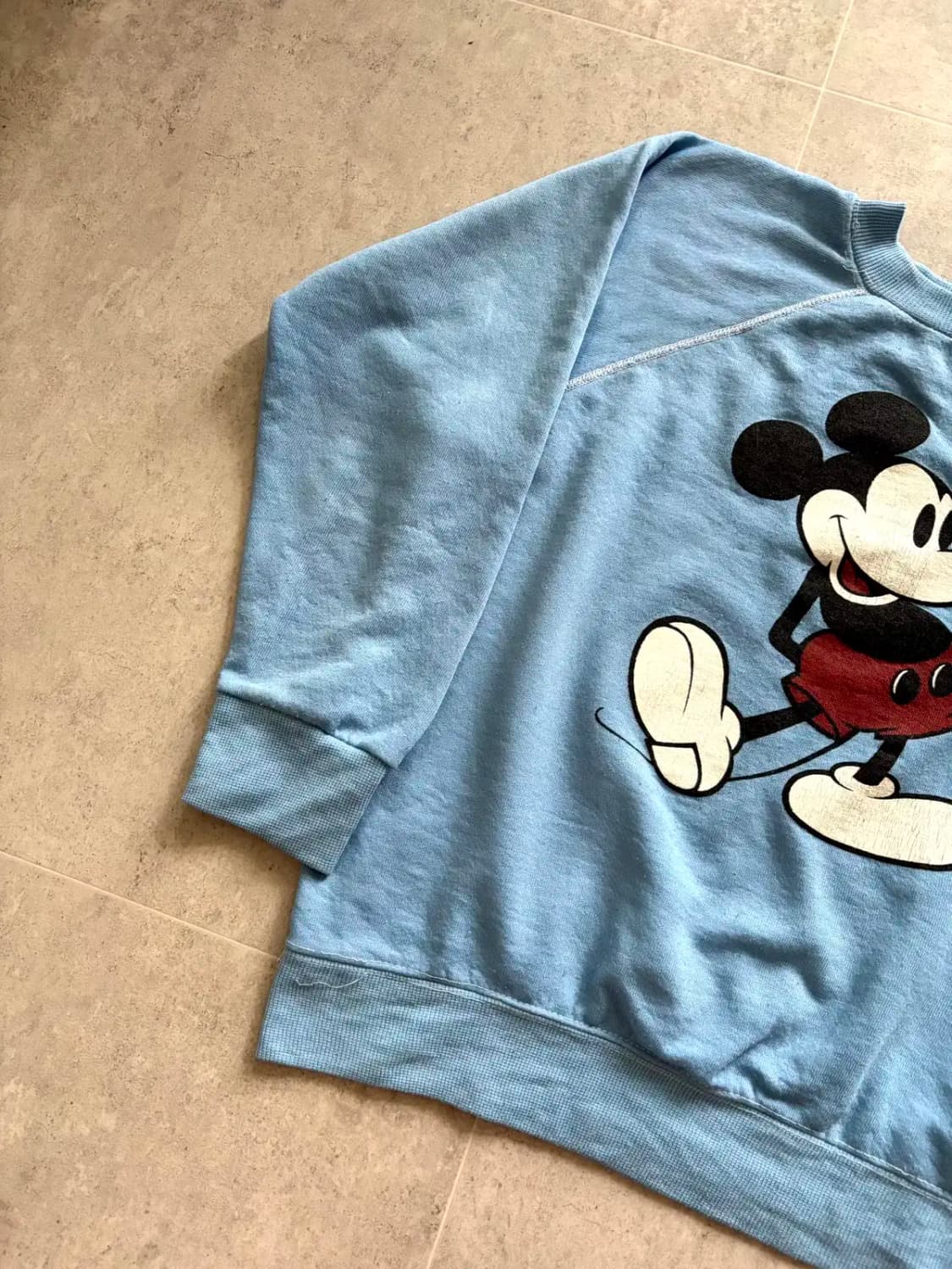 80's 월트 디즈니 오리지널 미키 마우스 스웻셔츠 L 상품이미지3