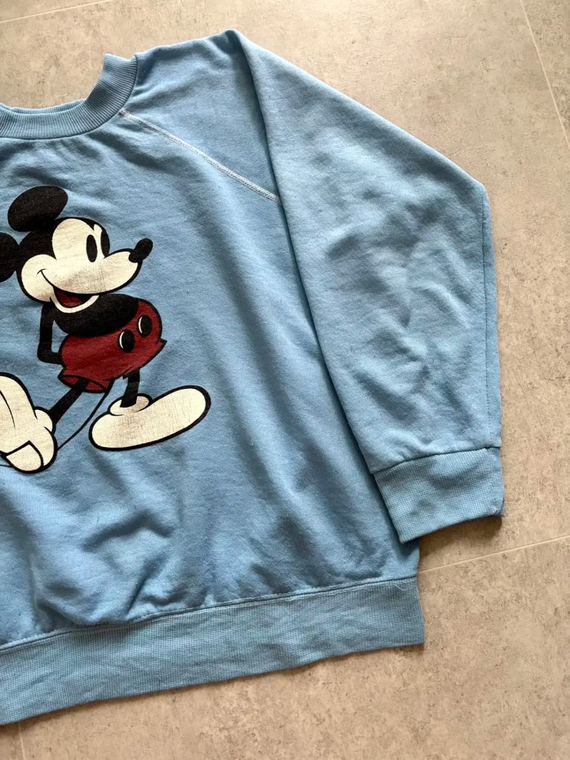 80's 월트 디즈니 오리지널 미키 마우스 스웻셔츠 L 상품이미지4