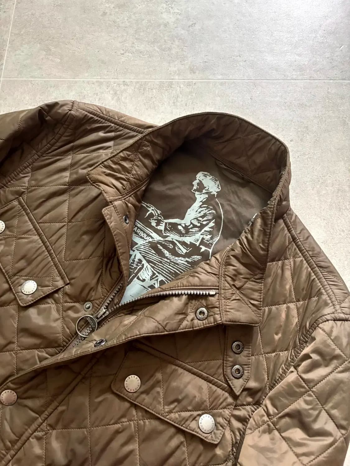 바버 인터네셔널 Ariel 퀼팅 자켓 L(100~103) 상품이미지6