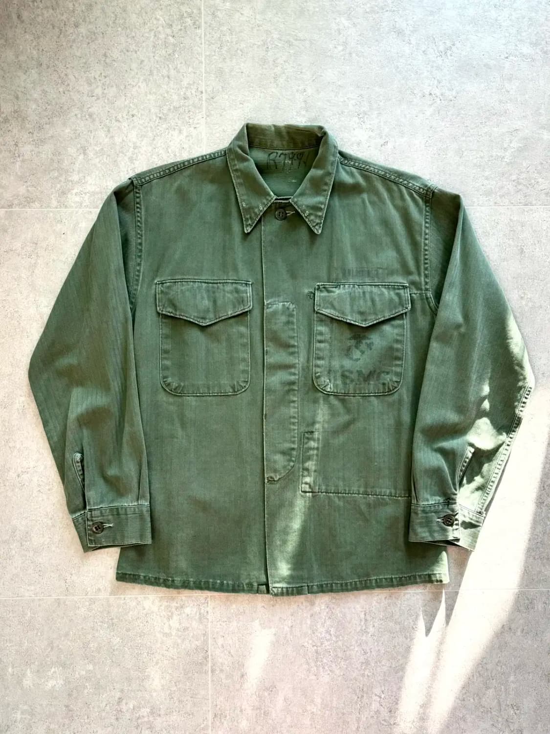 50's USMC P-53 HBT 유틸리티 셔츠 100 상품이미지1